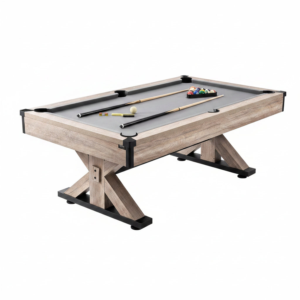 VEVOR 7Ft Billiards Table Combo Set 3-In-1 Multi Game Pool Table Full Accessory