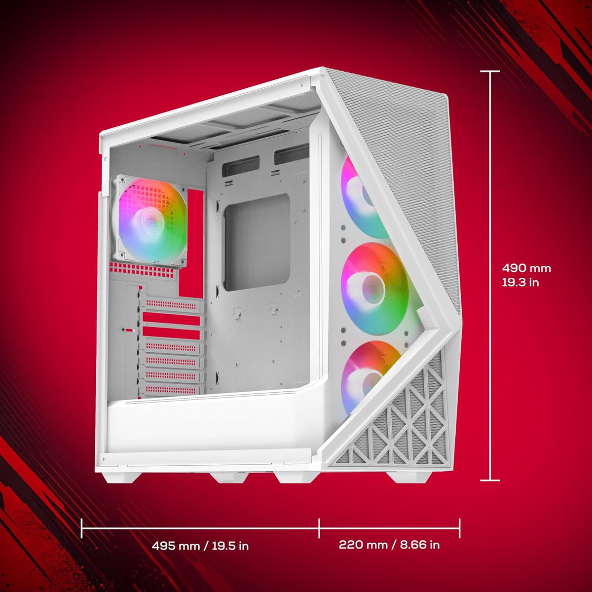 Slate Gaming PC Desktop Computer Intel Core Ultra 7 265F CPU, NVIDIA Geforce RTX 5060Ti 8GB GPU, 32GB DDR5 5200Mhz RAM, 2TB Nvme SSD, Windows 11 Home, Gamer Keyboard and Mouse - SWI7N56T02