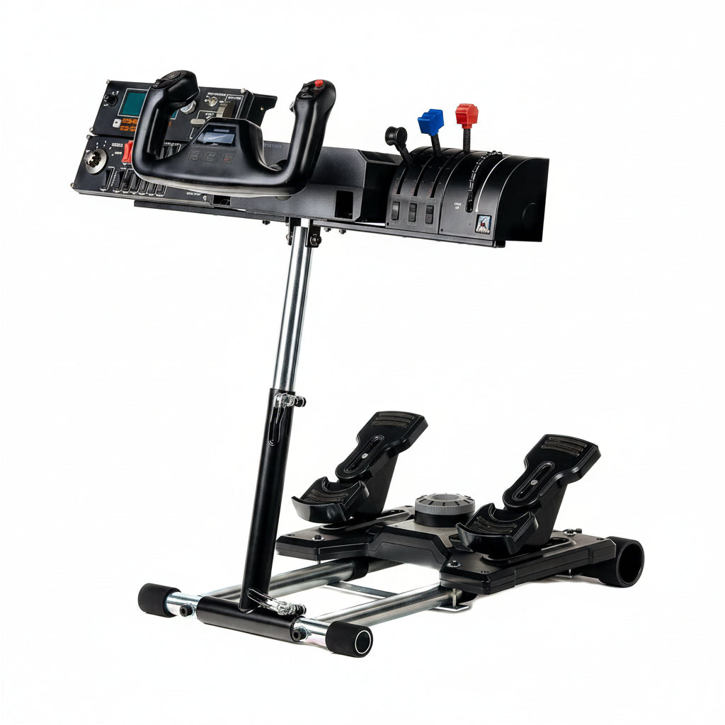 S Flight Stand Compatible with G Saitek Pro Flight Yoke Support; Deluxe V2; Wheel Stand Only Flight System Not Included. Not Compatible W/Honeycomb