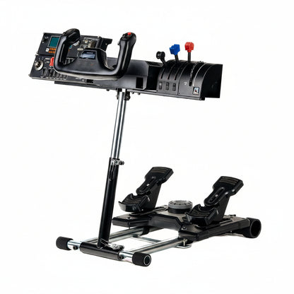 S Flight Stand Compatible with G Saitek Pro Flight Yoke Support; Deluxe V2; Wheel Stand Only Flight System Not Included. Not Compatible W/Honeycomb