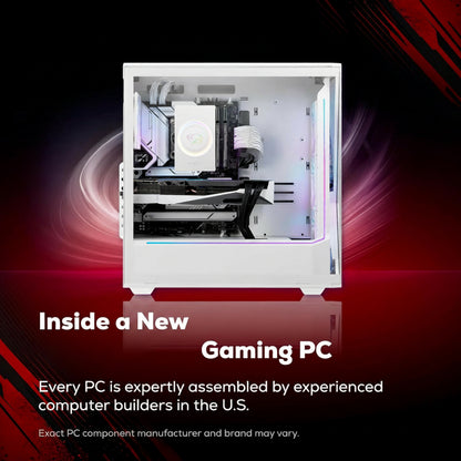 Slate Gaming PC Desktop Computer Intel Core Ultra 7 265F CPU, NVIDIA Geforce RTX 5060Ti 8GB GPU, 32GB DDR5 5200Mhz RAM, 2TB Nvme SSD, Windows 11 Home, Gamer Keyboard and Mouse - SWI7N56T02