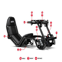 F-GT Pro Formula and GT Racing Simulator Cockpit - Black Edition (NLR-R003)