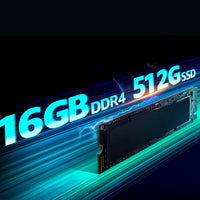 Gaming PC Desktop, Ryzen 7 5700X, RTX 3050 6GB, 16GB DDR4 RAM, 512GB Nvme SSD, Wifi 6, Black Prebuilt Gaming Computer Tower