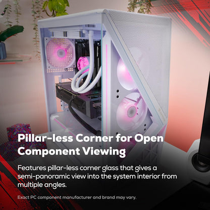 Slate Gaming PC Desktop Computer Intel Core Ultra 7 265F CPU, NVIDIA Geforce RTX 5060Ti 8GB GPU, 32GB DDR5 5200Mhz RAM, 2TB Nvme SSD, Windows 11 Home, Gamer Keyboard and Mouse - SWI7N56T02