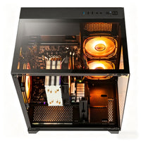 Gaming PC Desktop, Ryzen 7 5700X, RTX 3050 6GB, 16GB DDR4 RAM, 512GB Nvme SSD, Wifi 6, Black Prebuilt Gaming Computer Tower