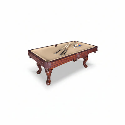 Augusta 8 Ft Furniture Pool Table – Includes Cue Sticks, Billiard Balls – Classic Design Perfect for Family, Home, Dining, or Living Room