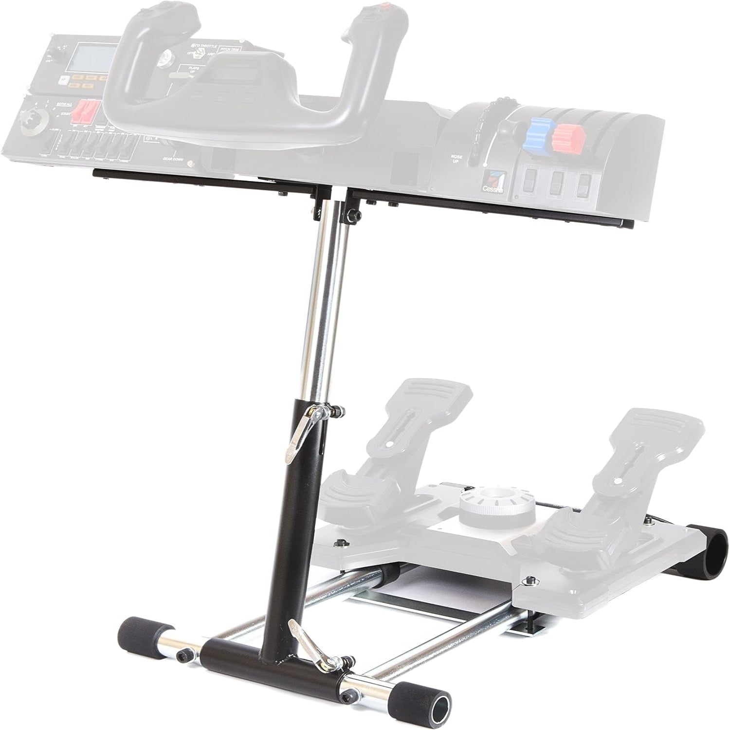 S Flight Stand Compatible with G Saitek Pro Flight Yoke Support; Deluxe V2; Wheel Stand Only Flight System Not Included. Not Compatible W/Honeycomb