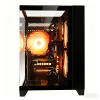 Gaming PC Desktop, Ryzen 7 5700X, RTX 3050 6GB, 16GB DDR4 RAM, 512GB Nvme SSD, Wifi 6, Black Prebuilt Gaming Computer Tower