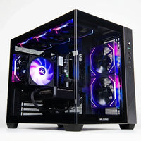 Gaming PC Desktop Built to Deliver High FPS, AMD Ryzen 7 8700F, RTX 5060 Ti, 32GB DDR5, 1TB NVMe SSD — Studio Shot