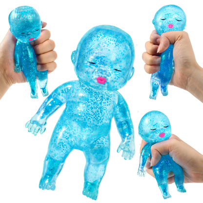 JOYIN 1PCS/3PCS Baby Stress Relief Toys, Baby Glitter Squishy Toys, Slow Rising Toys for Kids & Adults, Anxiety Relief Fidget Sensory Toy, Soft Squeeze Decompression Dough for Adults Gifts, Party Favors, Office Desk Decorations